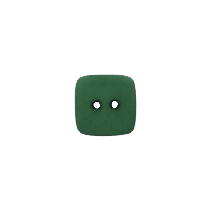 Buttons - 19mm Plastic Square in Green