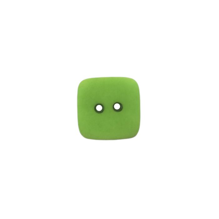Buttons - 19mm Plastic Square in Lime Green