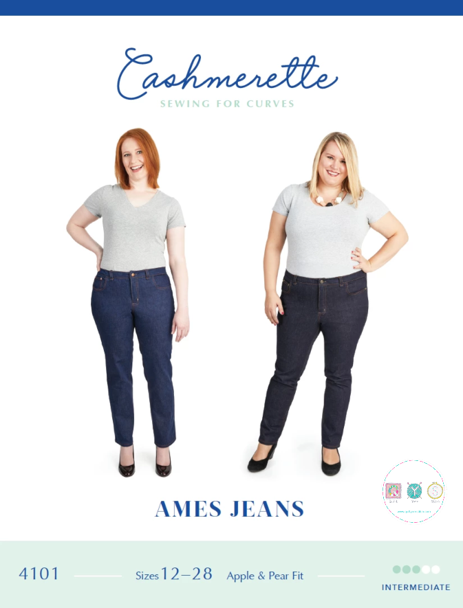 Cashmerette - Sewing for Curves - Ames Jeans - Ladies Sewing Pattern - Dressmaking