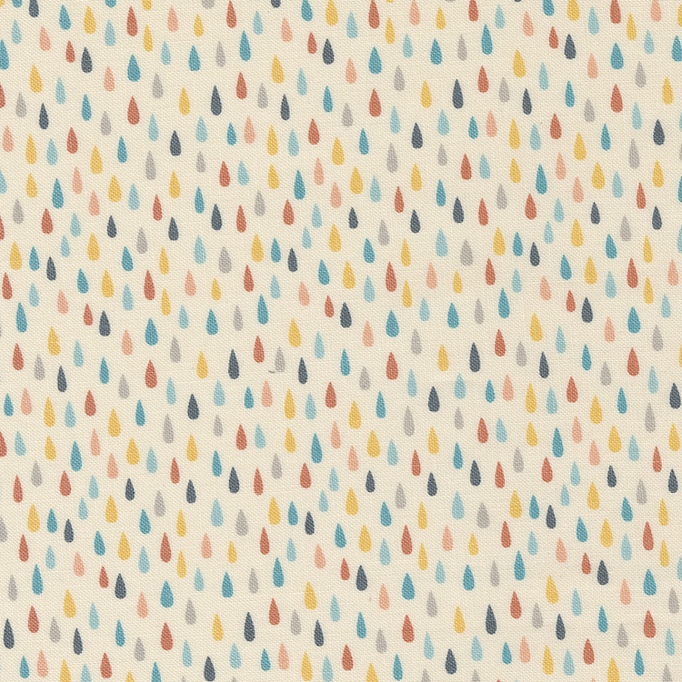 Quilting Fabric - Raindrops On Cream from Noah's Ark by Stacy Iest Hsu for Moda 20875 11