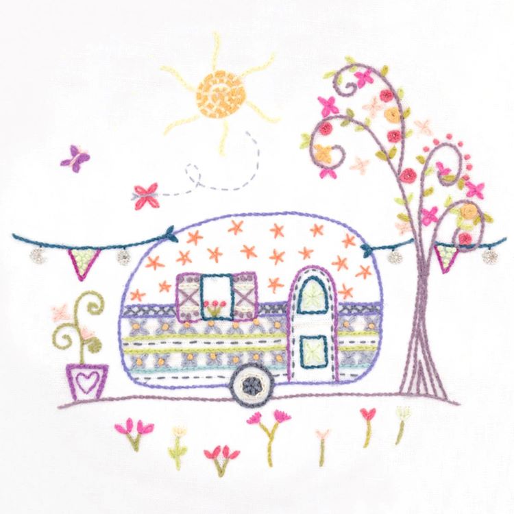 Embroidery Kit - Caravan by Un Chat dans L'aiguille