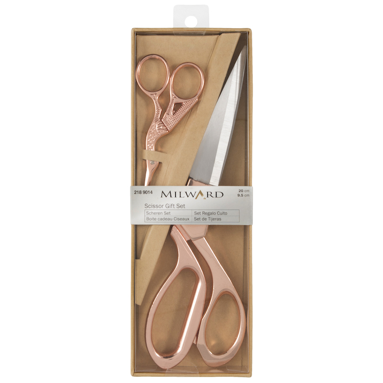 Rose Gold Scissor Gift Set by Milward