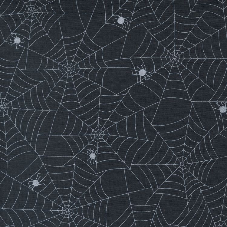 Quilting Fabric - Spider Webs on Black Halloween from Too Cute to Spook by Me & My Sister for Moda 22421 11