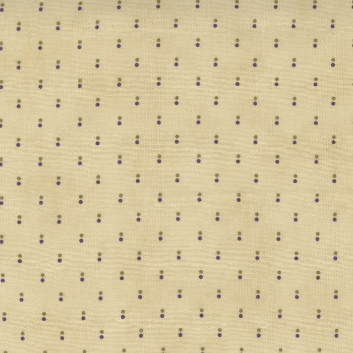 Quilting Fabric - Lilac Dots On Ivory from Iris & Ivy by Jan Patek for Moda 2257 11