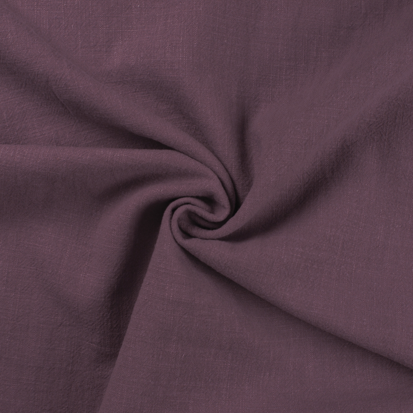 REMNANT - 0.70m -  Stone Washed Linen Fabric in Mauve Purple