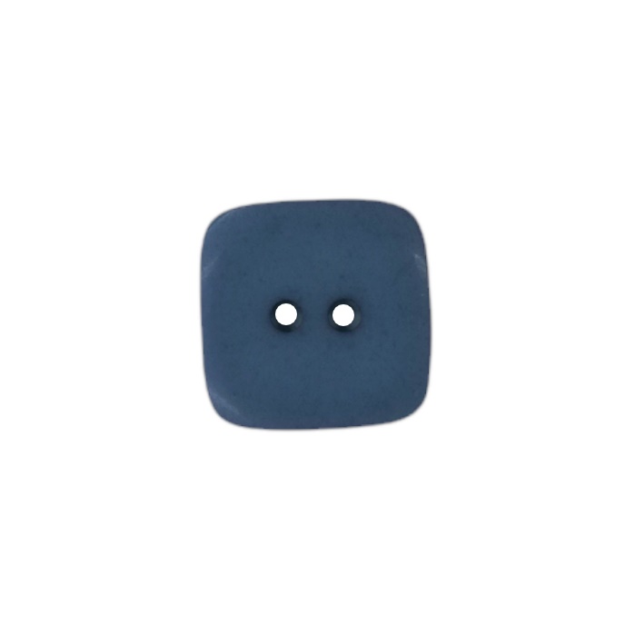 Buttons - 23mm Plastic Square in Blue