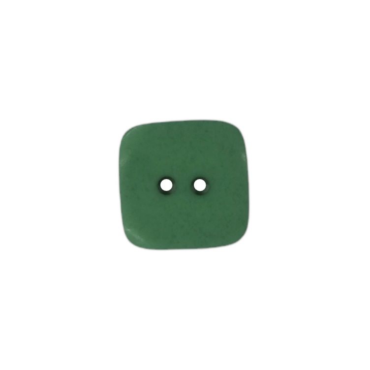Buttons - 23mm Plastic Square in Green