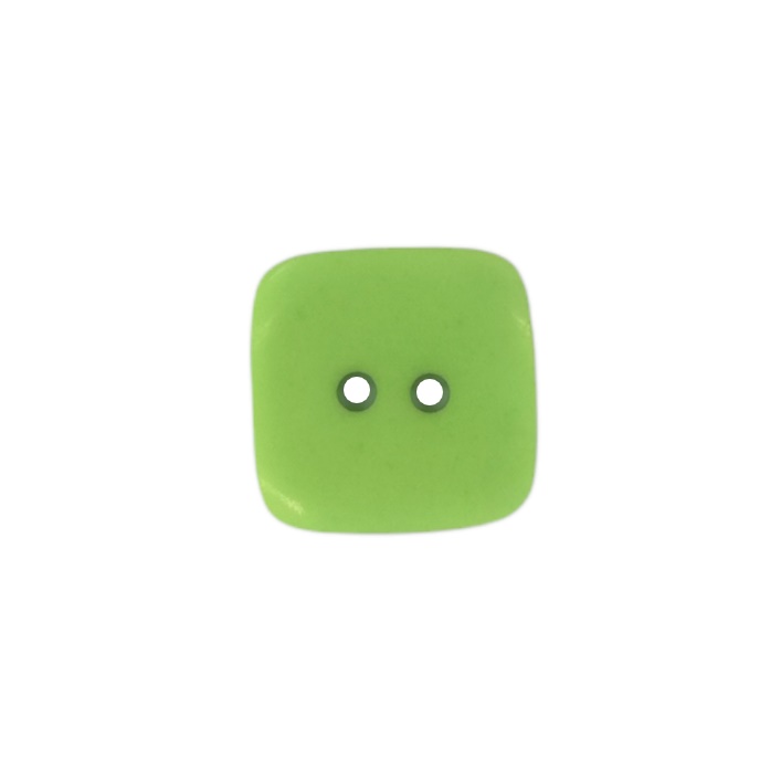 Buttons - 23mm Plastic Square in Lime Green