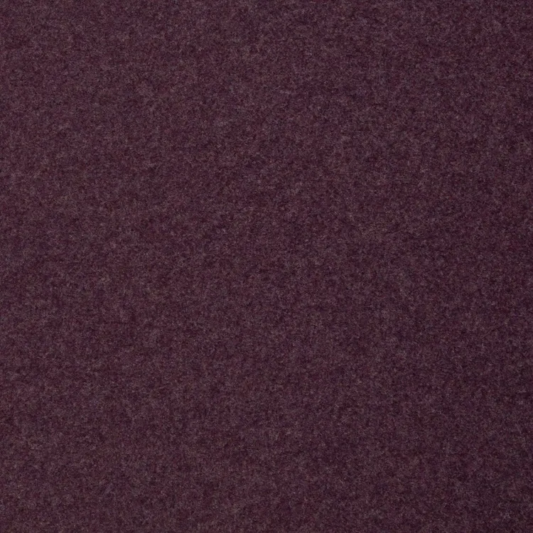 REMNANT - 0.50m - 100% Merino Wool Fleece Fabric in Dark Purple