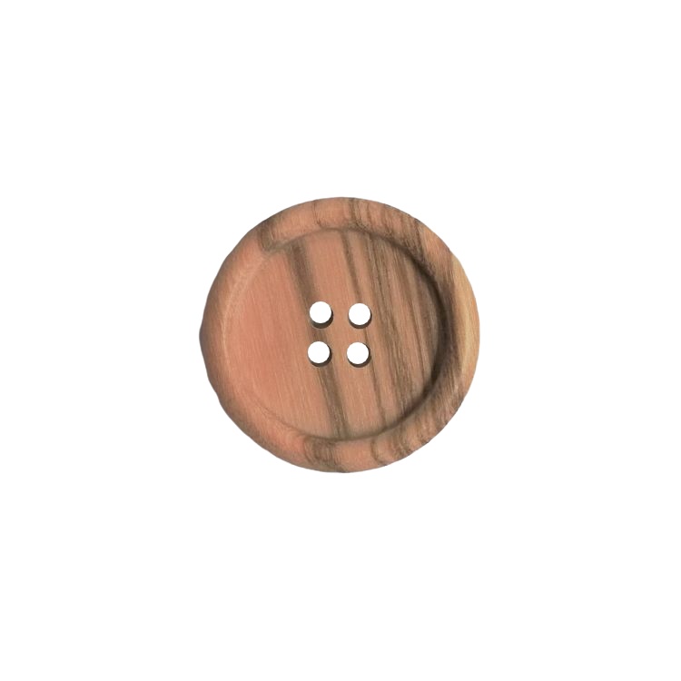 Buttons - 25mm Natural Wood Button