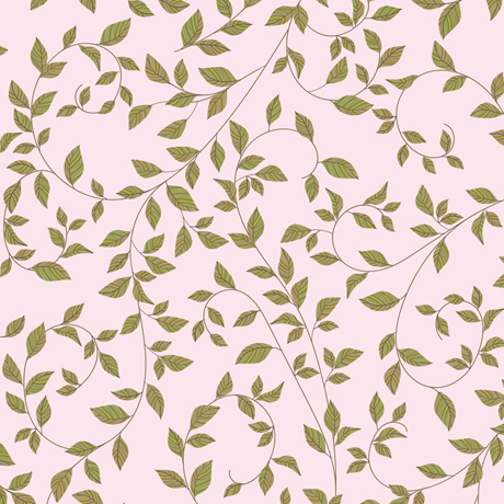 Quilting Fabric - Vines on Pink from Morgan by Turnowsky for Quilting Treasures 28286 -P