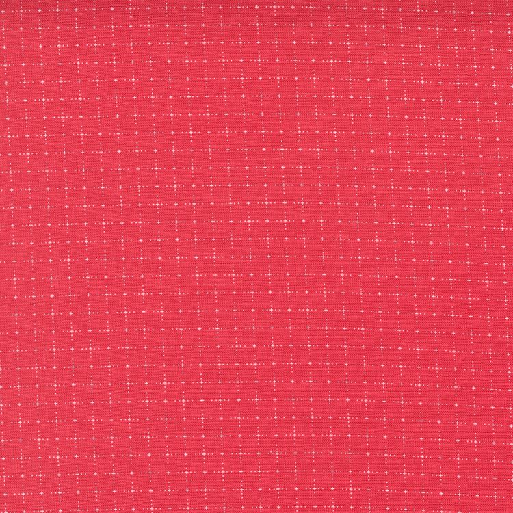 Quilting Fabric - Dot Squares on Red from Beautiful Day by Corey Yoder for Moda 29136 31