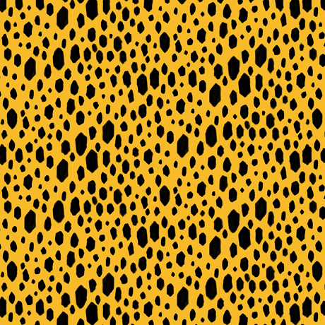 Quilting Fabric - Leopard Spots on Yellow from Animal Antics by Turnowsky for Quilting Treasures 29674-S