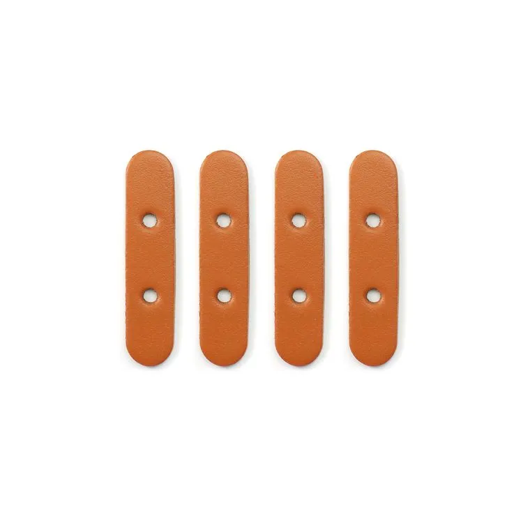 Leather Reinforcers for Bag Handles in Camel Brown by Miyako