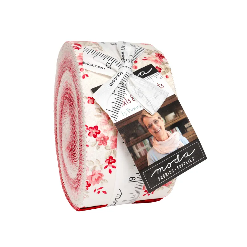 Quilting Fabric - Jelly Roll - Petals and Polka Dots by Bunny Hill Designs for Moda 3080JR