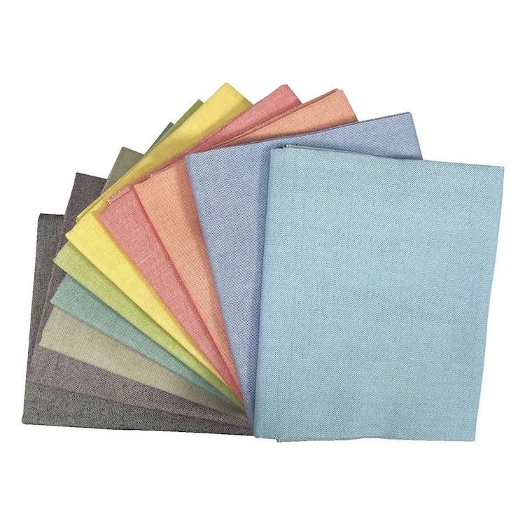 Quilting Fabric - Fat Quarter Bundle - Oxford Chambray from Make + Believe Fabrics