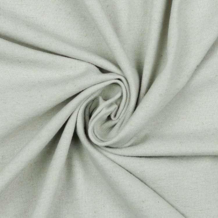 Linen Jersey Fabric in Light Grey