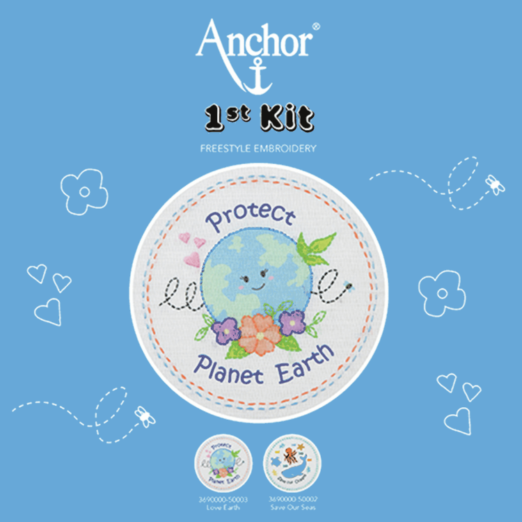  Embroidery Kit - Love Earth by Anchor