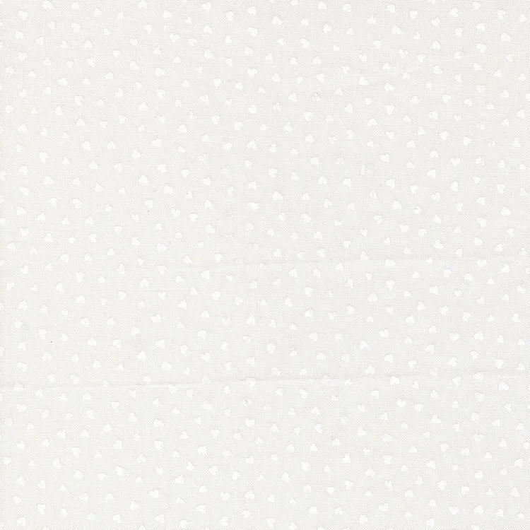 Quilting Fabric - White Hearts on Natural Cream from Funny Valentine by Lizzy House for Moda 37148-31