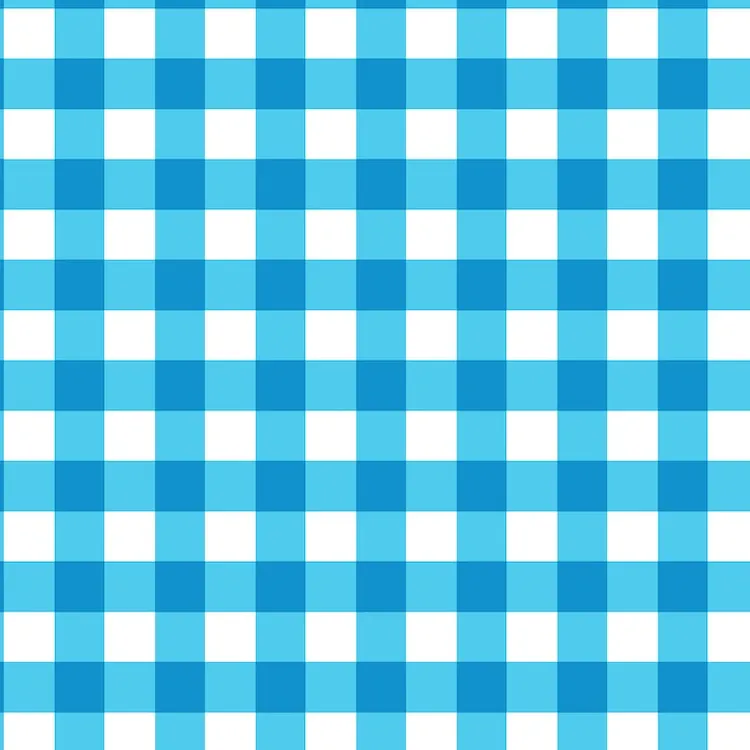 Quilting Fabric - Gingham Check in Blue from Gingham Zest by Craft Cotton Co.