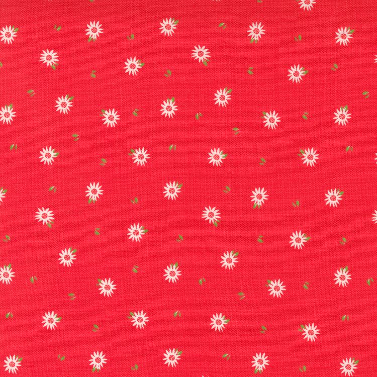 Quilting Fabric - Daisies on Red from Sincerely Yours by Sherri and Chelsea for Moda 37614 12