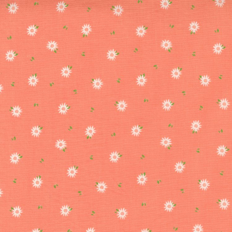 Quilting Fabric - Daisies on Coral from Sincerely Yours by Sherri and Chelsea for Moda 37614 14