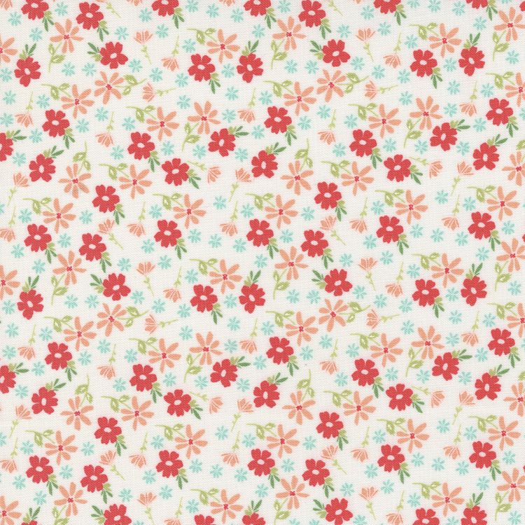 Quilting Fabric - Floral on White from Emma by Sherri and Chelsi for Moda 37631 11