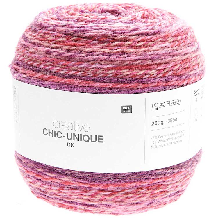 Yarn - Creative Chic-Unique DK in Berry 1 by Rico Design