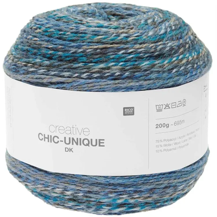 Yarn - Creative Chic-Unique DK in Sky 13 by Rico Design