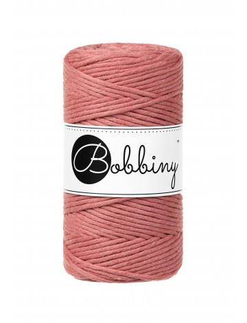 Macrame Cord 3mm in Peony Pink by Bobbiny