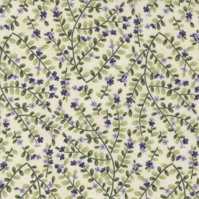 Quilting Fabric - Floral Vines on Cream from Wild Iris by Holly Taylor for Moda 6873 16