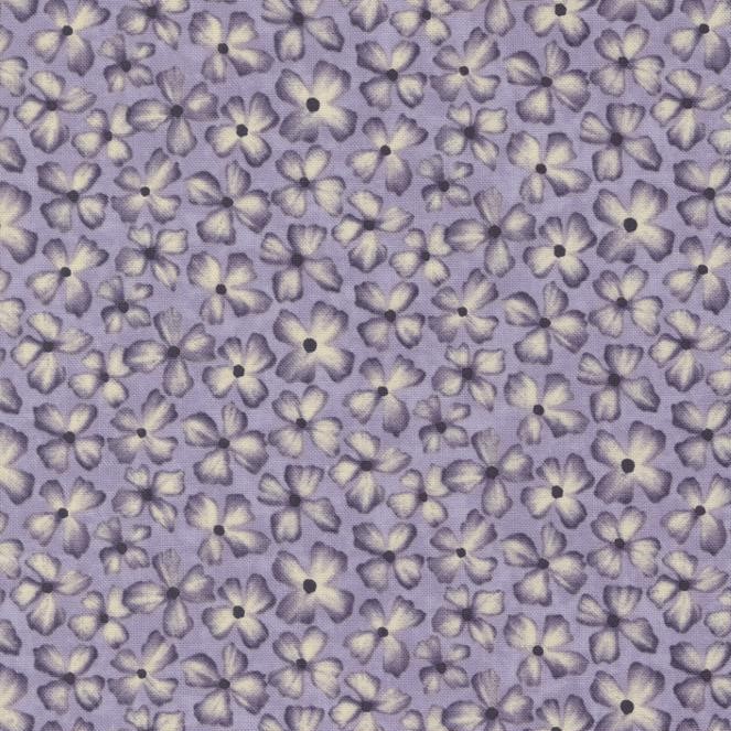 Quilting Fabric - Floral on Purple from Wild Iris by Holly Taylor for Moda 6874 14