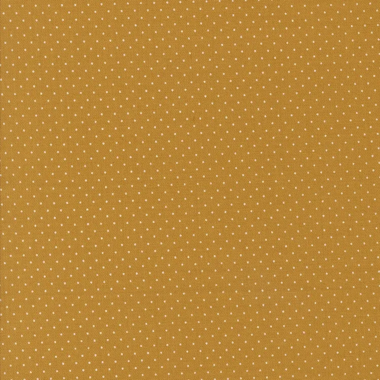 Quilting Fabric - Pin Dot on Mustard Yellow from Frivolity by Sweetfire Road for Moda 43197 13