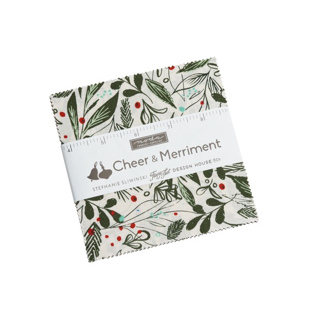 Quilting Fabric - Charm Pack - Cheer & Merriment by Fancy That Design House for Moda