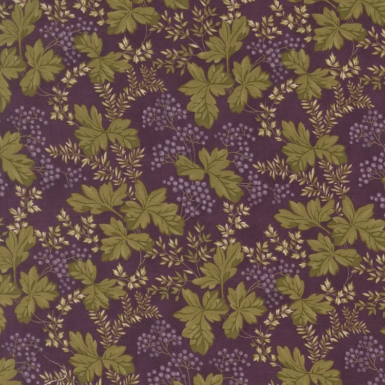Quilting Fabric - Foliage on Purple from Collections for a Cause Essence by Howard Marcus for Moda 46273-13