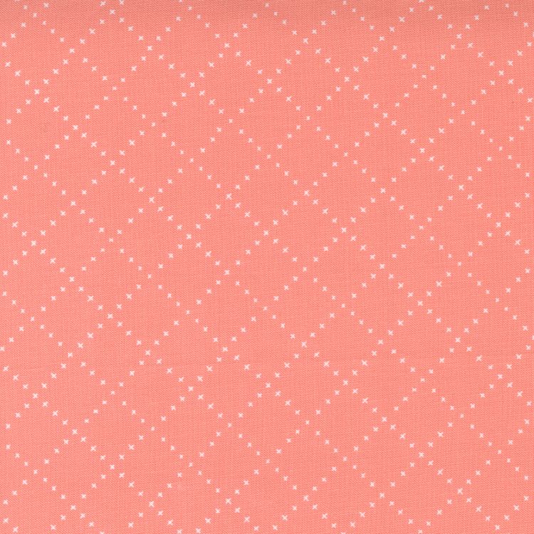 Quilting Fabric - Bias Grid on Pink from Nocturnal by Gingiber for Moda 48337 13 Primrose