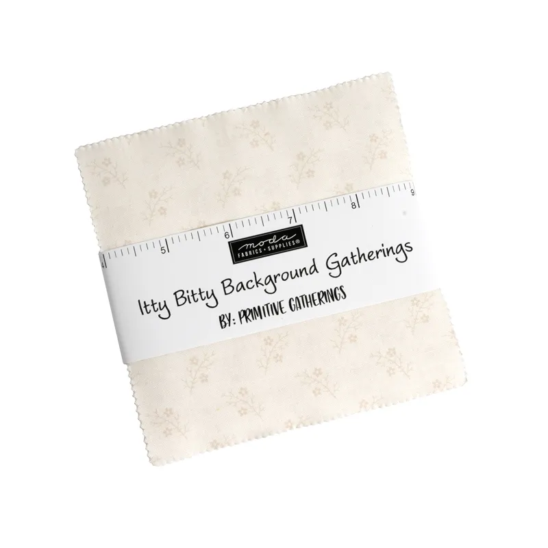 Quilting Fabric - Charm Pack - Itty Bitty Background Gatherings by Primitive Gatherings for Moda 49280PP 
