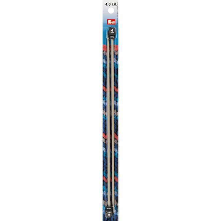 Knitting Needles - 4mm Straight 30cm Long by Prym 191 454