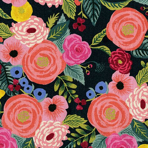 Cotton Canvas - Juliet Rose from English Garden by Rifle Paper Co for Cotton + Steel