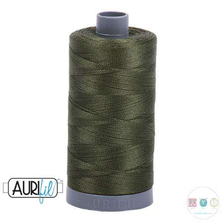 Aurifil Medium Green Thread A5023 - 28/2 - 28wt - Quilting Cotton Thread