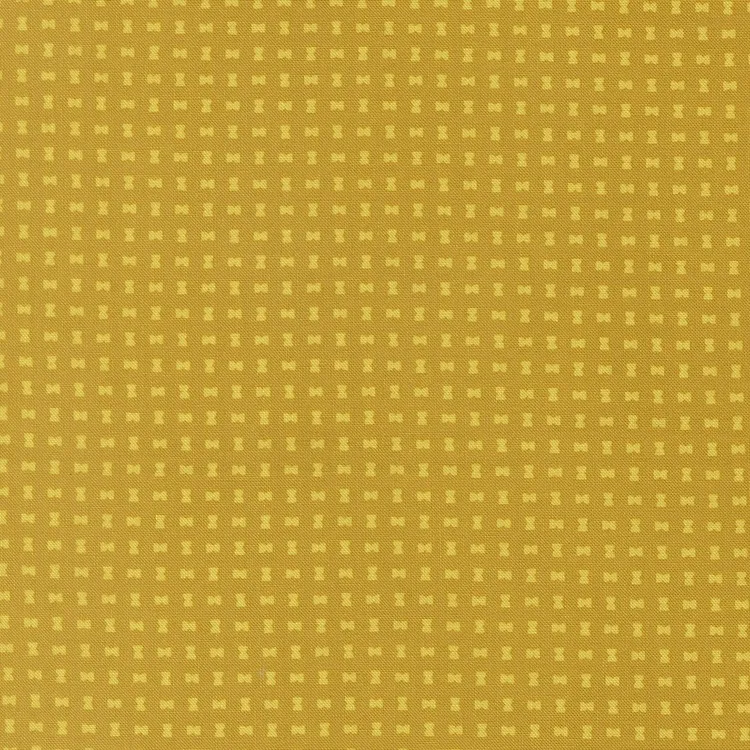 Quilting Fabric - Tiny Bow Dots on Golden Yellow from Scenery by Elizabeth Hartmann for Moda 51277 12