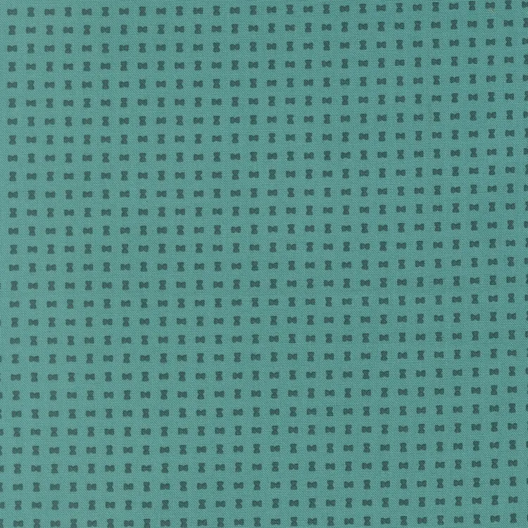 Quilting Fabric - Tiny Bow Dots on Turquoise Blue from Scenery by Elizabeth Hartmann for Moda 51277 16