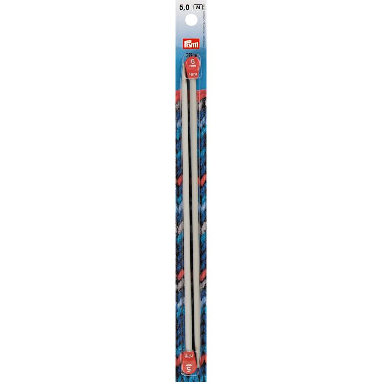 Knitting Needles - 5mm Straight 25cm Long by Prym 191 430