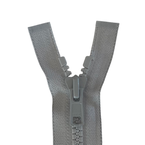 YKK Zip - 61cm No8. Open End Plastic - Grey 329
