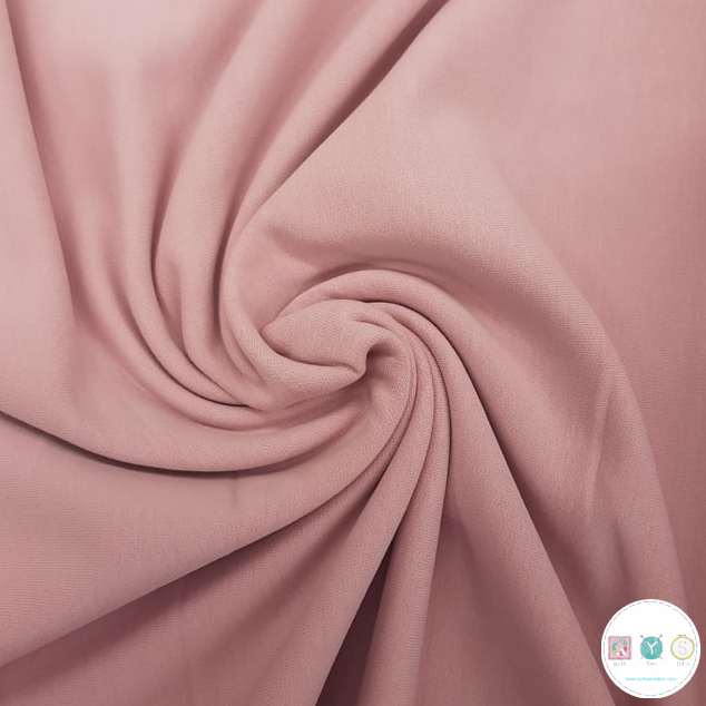 Organic Soft Sweat Jersey Fabric in Dusky Pink