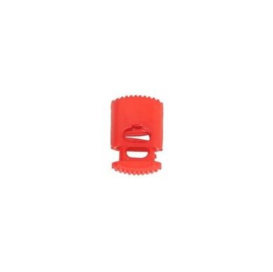 Large Square Cord Stopper in Red