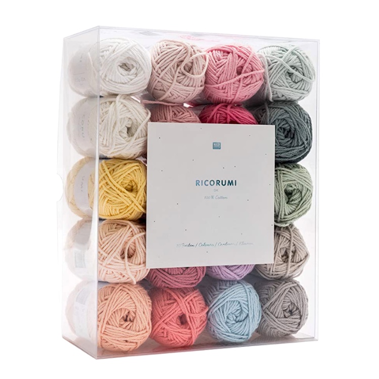 Yarn - Ricorumi Kit in 20 Pastel Shades by Rico Design