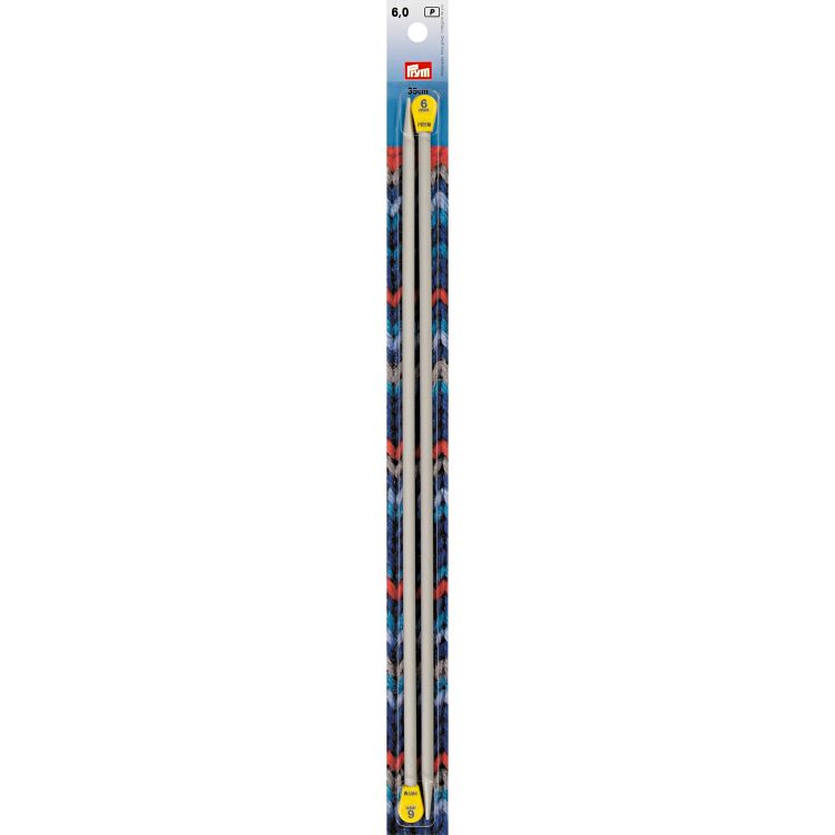 Knitting Needles - 6mm Straight 35cm Long by Prym 119 14690