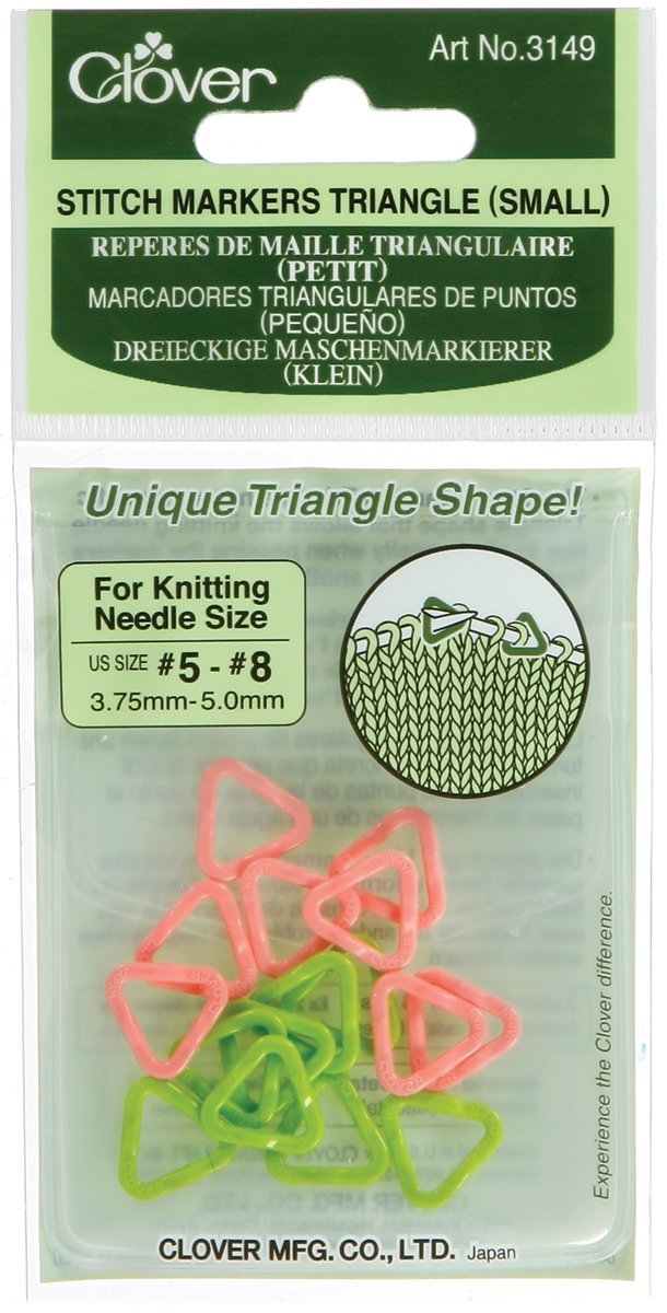 Small Triangular Stitch Markers by Clover CL3149