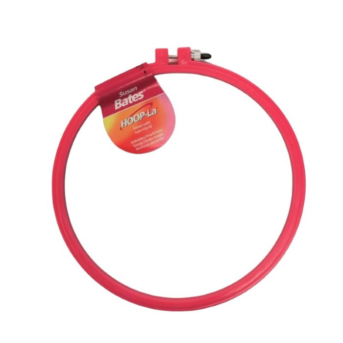 Embroidery Hoop - 8 inch / 20 cm Plastic in Hot Pink 
